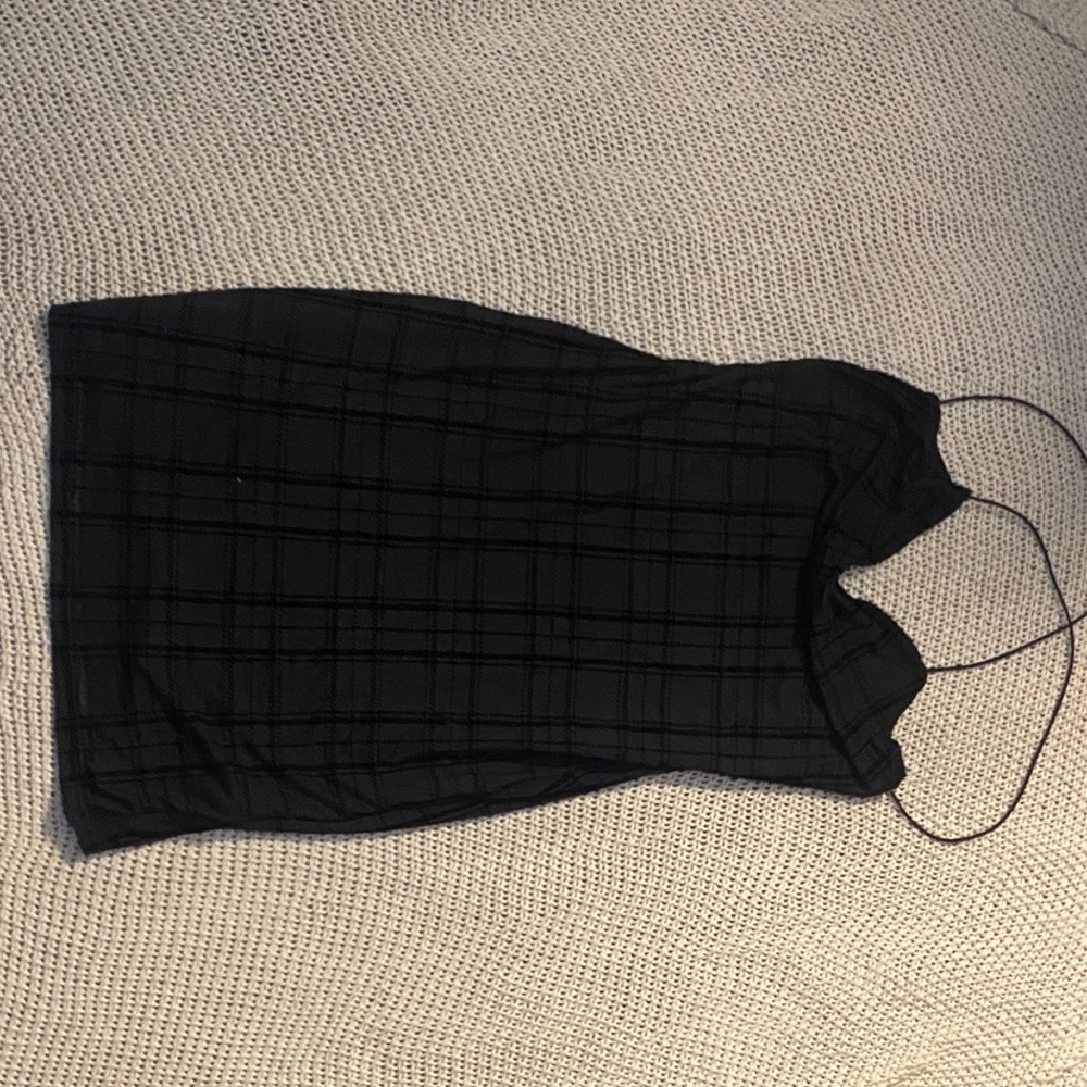 H&M Divided Black Lace Detail Top